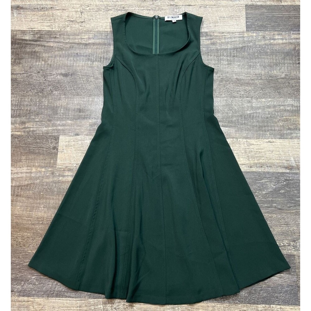 Of/Mercer Fit & Flare Dark Green Sleeveless Career Work Dress Size 4